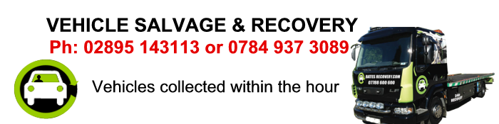 Scrap Cars Wanted for Crushing, Belfast, NI. Vehicle Salvage & Recovery  All types of scrap metal, collected within the hour. Ph: 02895 143113 or 0784 937 3089
